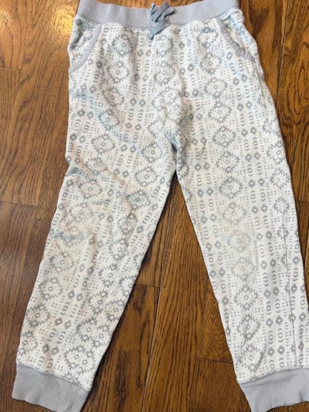 Danskin Now girl’s grey & white patterned joggers Size M (7-8) #athleisure #loun